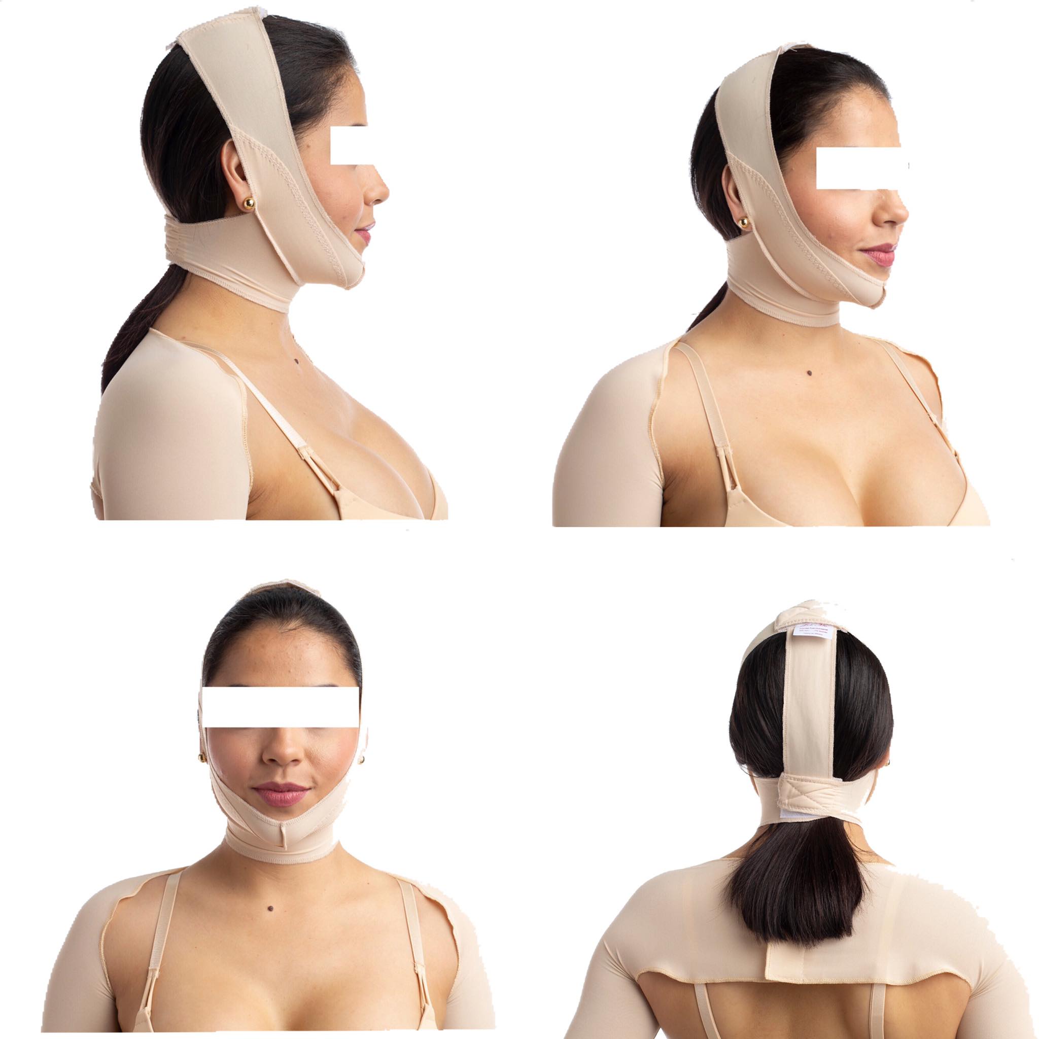 Faja facial de cuello corto