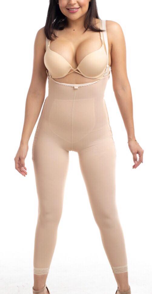 Faja abdominal de con tirantes a la pantorrilla