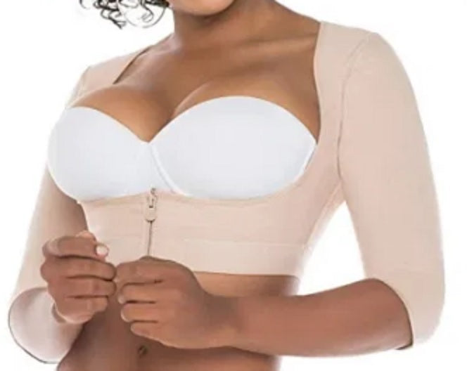 Blusa Postoperatoria con Mangas y Busto Descubierto