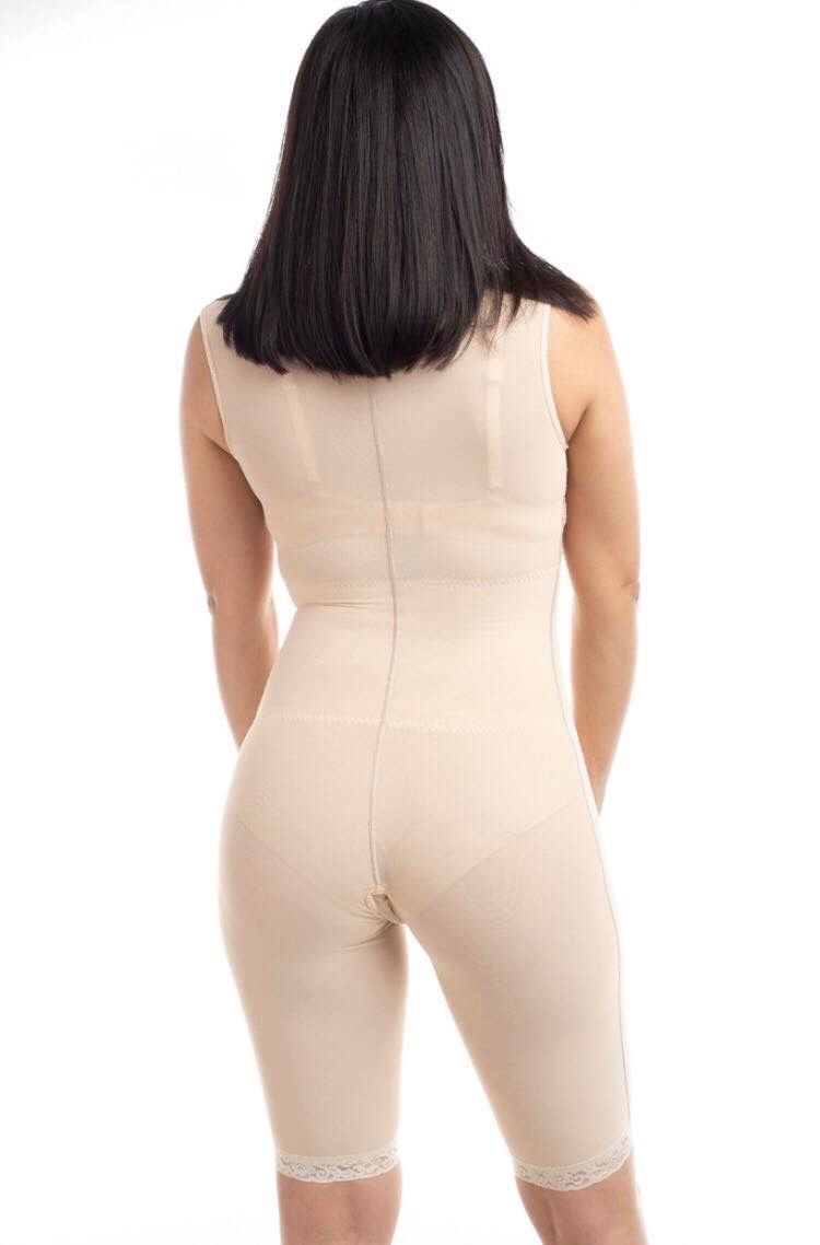 Faja Postoperatoria Manga Corta hasta Rodilla | Compresión Integral