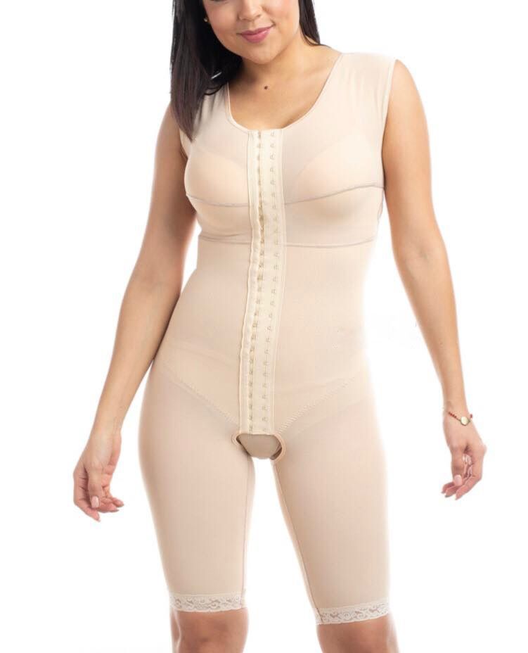 Faja Postoperatoria Manga Corta hasta Rodilla | Compresión Integral